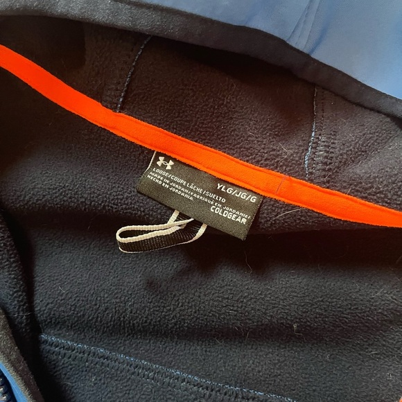 Under Armour Blue and Orange Softshell Jacket - Boys Youth - Picture 3 of 5